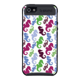 Seahorses Pattern Nautical Beach Theme Gifts iPhone 5 Cases