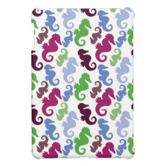 Seahorses Pattern Nautical Beach Theme Gifts Case For The iPad Mini