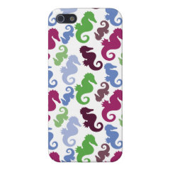 Seahorses Pattern Nautical Beach Theme Gifts Covers For iPhone 5