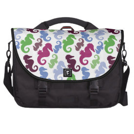 Seahorses Pattern Nautical Beach Theme Gifts Laptop Bags