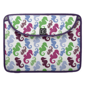 Seahorses Pattern Nautical Beach Theme Gifts Sleeves For MacBooks
