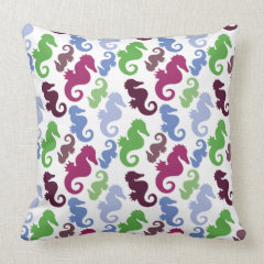 Seahorses Pattern Nautical Beach Theme Gifts Pillows