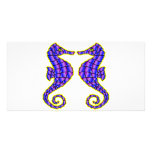 Seahorses Customized Photo Card