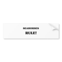 Seahorses Rule bumper stickers by AnimalShirts Seahorses Rule bumper stickers