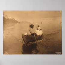 Seal hunters in Alaska – 1899 Print