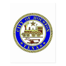 Seal of Houston Post Card