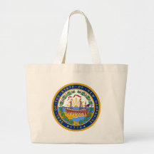 SEAL OF NEW HAMPSHIRE CANVAS BAGS