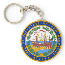 SEAL OF NEW HAMPSHIRE KEYCHAINS