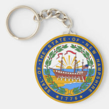 SEAL OF NEW HAMPSHIRE KEYCHAINS