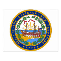 SEAL OF NEW HAMPSHIRE POSTCARDS