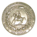 Seal of the Confederate States of America Brass Round Sticker