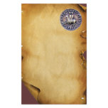 SEAL OF THE KNIGHTS TEMPLAR, Brown Parchment Custom Stationery