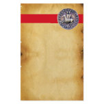 SEAL OF THE KNIGHTS TEMPLAR, Brown Parchment Customized Stationery