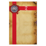 SEAL OF THE KNIGHTS TEMPLAR, Monogram  Parchment Stationery