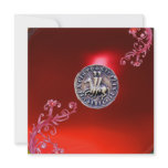 SEAL OF THE KNIGHTS TEMPLAR ruby red Invites