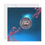 SEAL OF THE KNIGHTS TEMPLAR sapphire blue Invitation