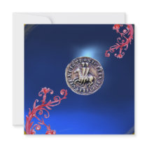 SEAL OF THE KNIGHTS TEMPLAR sapphire blue Custom Invite