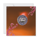SEAL OF THE KNIGHTS TEMPLAR topaz orange Personalized Announcement