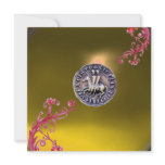 SEAL OF THE KNIGHTS TEMPLAR topaz yellow Personalized Invitations
