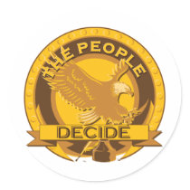 Seal of The People Decide stickers