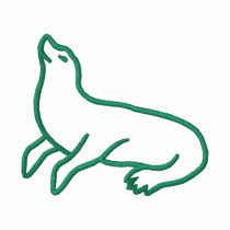 Seal Outline embroidered shirts