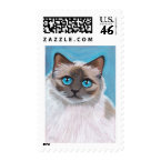 Seal Point Ragdoll Cat v.01 (Large) Postage stamp