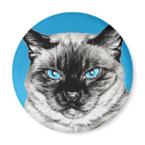 Seal Point Siamese magnets by TheGalacticGroundhog Seal Point Siamese magnets