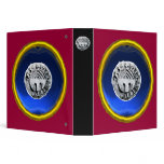 SEAL TAU OF THE KNIGHTS TEMPLAR gem blue red 3 Ring Binders