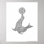 SEAL with BALL by NICHOLAS-COPYRIGHT_MI... Posters