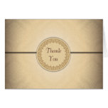 Sealed Damask Flap Thank You Card