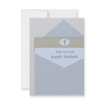 Sealed with a Blessing Religious Thank You Card Announcement