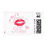 Sealed with a Kiss and Hearts Postage Stamp