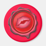 SEALED WITH a KISS by SHARON SHARPE Fridge Magnet