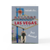 Sealed with a Kiss "Just Married" Las Vegas Card