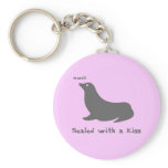 Sealed with a kiss keychain