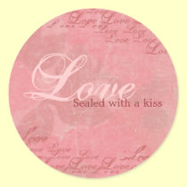 Sealed with a kiss - Love Sticker