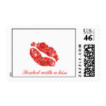 Sealed with a Kiss Postage Stamp