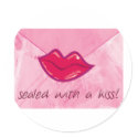 Sealed with a kiss sticker sticker