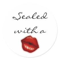 Sealed with a kiss stickers
