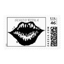 SEALED WITH A SMOOCH postage