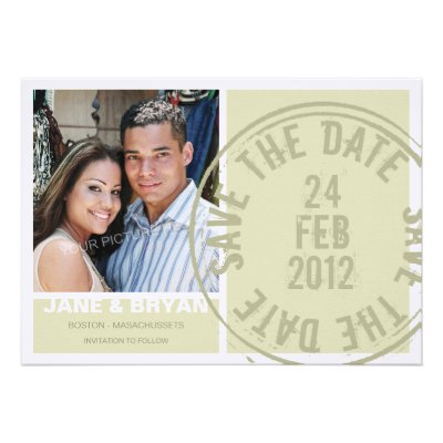 Sealed with Love - Save the Date Card Custom Invite
