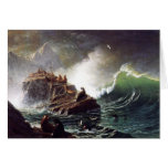 Seals on the Rocks, Farallon Islands - Bierstadt Greeting Card