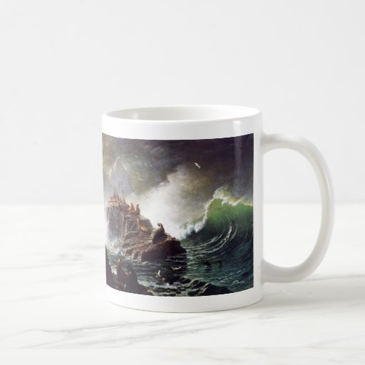 Seals on the Rocks, Farallon Islands - Bierstadt Coffee Mug