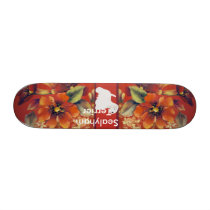 Sealyham Terrier - Autumn Floral Design Skate Boards