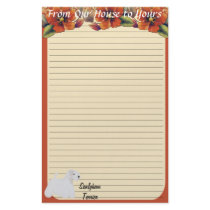 Sealyham Terrier - Autumn Floral Design Stationery