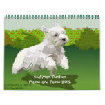 Sealyham Terriers Places and Faces 2012 Wall Calendar