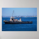 Sealyham" tug boat, Gibraltar Harbor, U.K. Posters