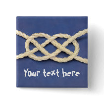 Seamen's Knot - Carrick Bend Pinback Button