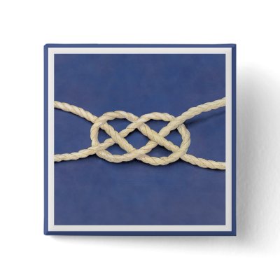 Seamen's Knot - Carrick Bend Pins by ArtbyJean