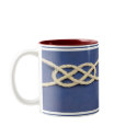 Seamen's Knot - Carrick Bend mugs by ArtbyJean Seamen's Knot - Carrick Bend mugs